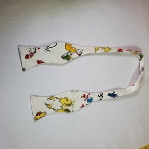Dr Seuss Boys Bow Tie White Character Patterned Tuxedo Suit Dress Tie Bowtie